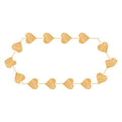 Love Shape Lines Pattern