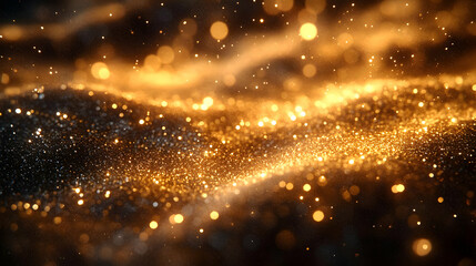 Obraz premium Abstract Golden Glitter Texture Background