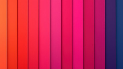Vibrant Vertical Stripes in Gradient Shades of Red to Purple Hues