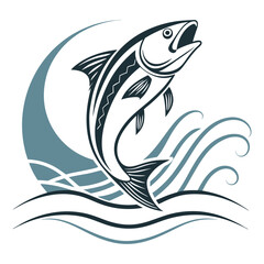Fototapeta premium Vector illustration of a fish
