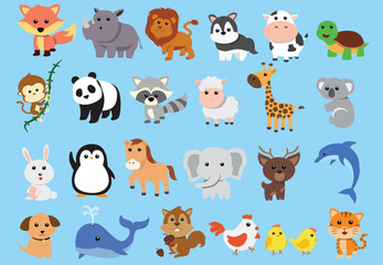 set of animals