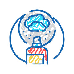 aerosol spray icon doodle illustration