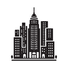 Fototapeta premium city skyline silhouette
