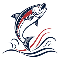 Naklejka premium Vector illustration of a fish