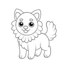 sheep cartoon coloring page