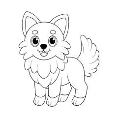 sheep cartoon coloring page