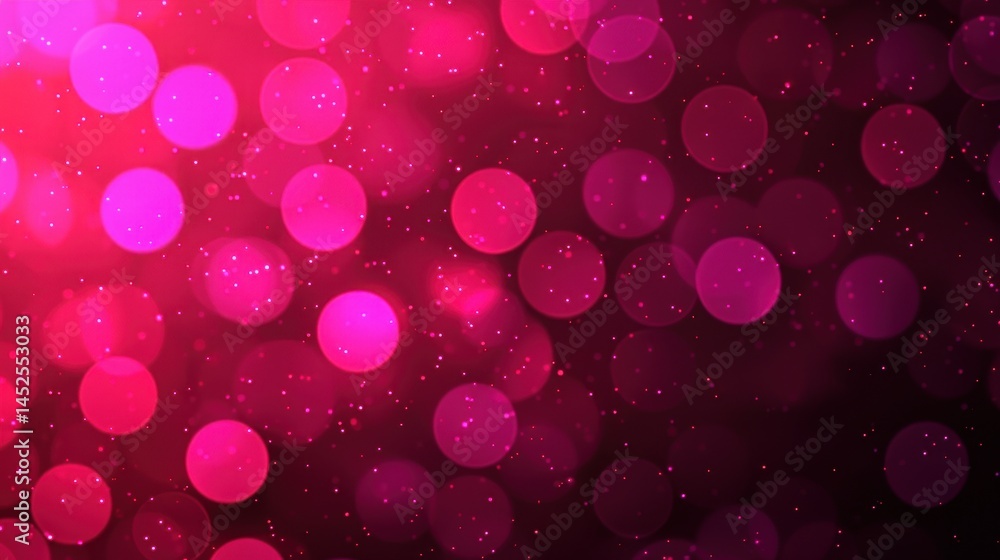 Poster vibrant abstract background with bokeh effect in shades of pink