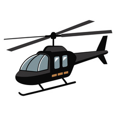 Explore the skies with this detailed helicopter illustration vector graphic for aviation enthusiasts and designers isolated on transparent background