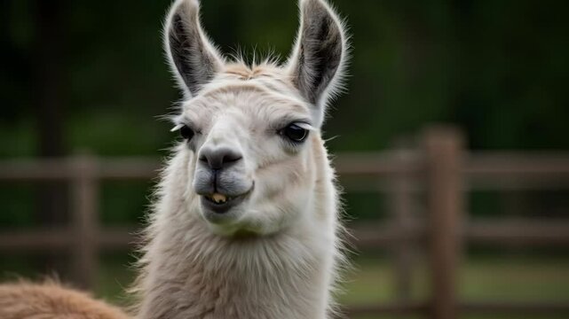 Portrait of a llama