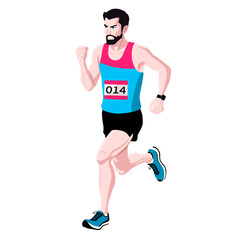 Marathon Player Illustration