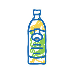 oil olive bottle icon doodle illustration