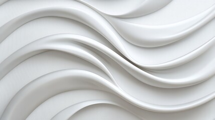 Abstract White Wavy Background Texture