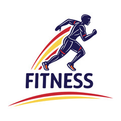 vector illustration of a man running