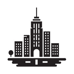 Obraz premium city buildings vector illustration