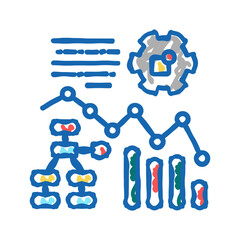 planning strategy erp icon doodle illustration