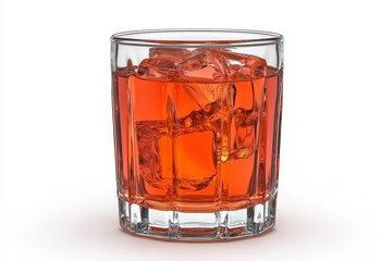 Amber Beverage In Glass With Ice