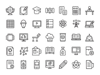 Learning Material Icon for Effective Study Strategies.eps