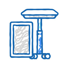 tray medical icon doodle illustration