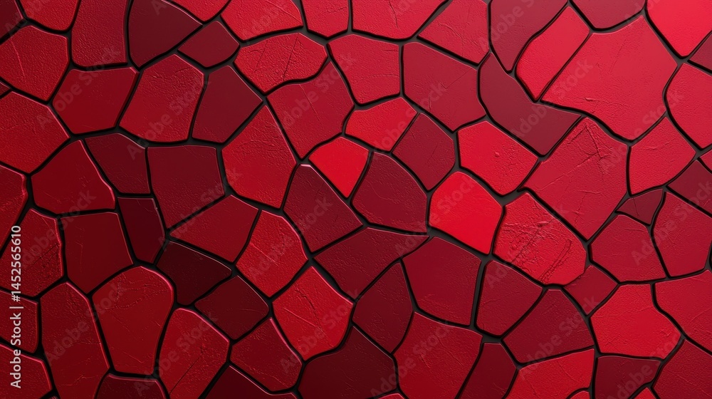 Aufkleber abstract red texture with mosaic pattern for artistic designs