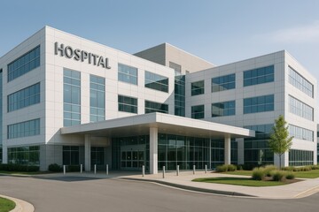 Modern healthcare facility exterior view.