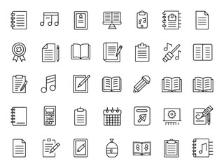 Lesson Notes Icon Streamlining Information Retention.eps