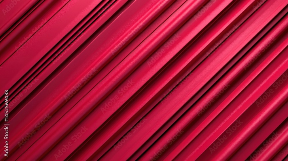 Aufkleber vibrant red fabric drapery with elegant texture and flowing lines