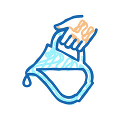 milk add icon doodle illustration