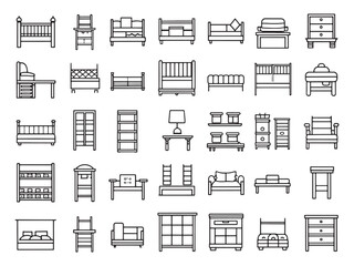 Loft Bed Icon Creative Sleeping Options.eps