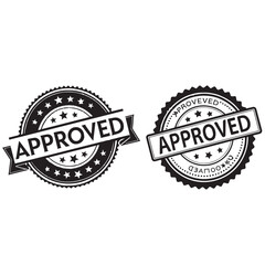 approved logo,Label Stamp Logo,and badge label,vector template