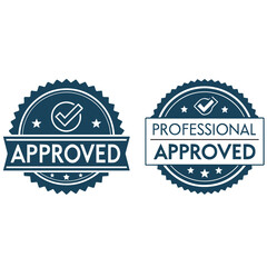 approved logo,Label Stamp Logo,and badge label,vector template