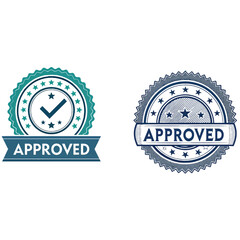 approved logo,Label Stamp Logo,and badge label,vector template
