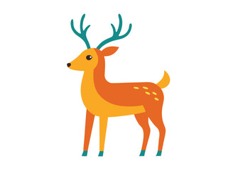 deer cartoon isolated