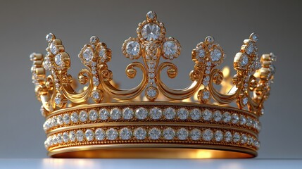 Golden Crown with Gems