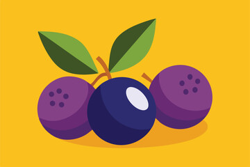 vector illustration of ripe berries
