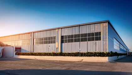 Naklejka premium industrial building with windows