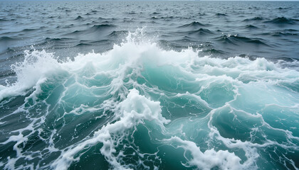 Fototapeta premium Ocean waves crashing against the shore 