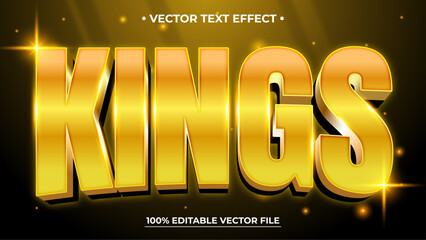 Luxury Text Effect Style Kings Editable Text Effect Style 3d Luxury Gold Bling