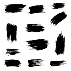 Set of watercolor splashes, set of ink splashes