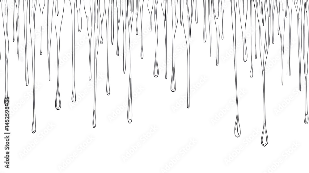 Aufkleber aesthetic dripping paint effect with transparent background for creative projects