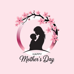 Happy Mother’s Day Floral Vector Design