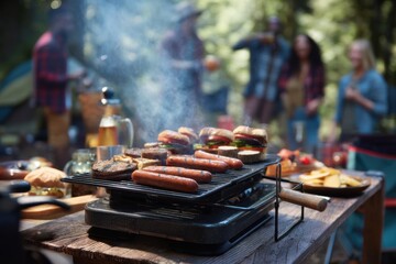barbecue on the grill