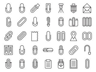 Paper Clip Icon Uniting Papers with Ease.eps