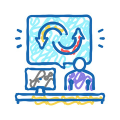 behavior user icon doodle illustration