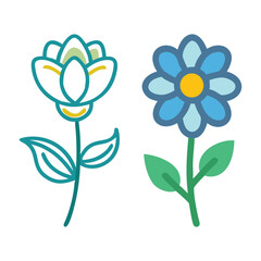 vector illustration of a flower