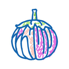 bianca eggplant icon doodle illustration