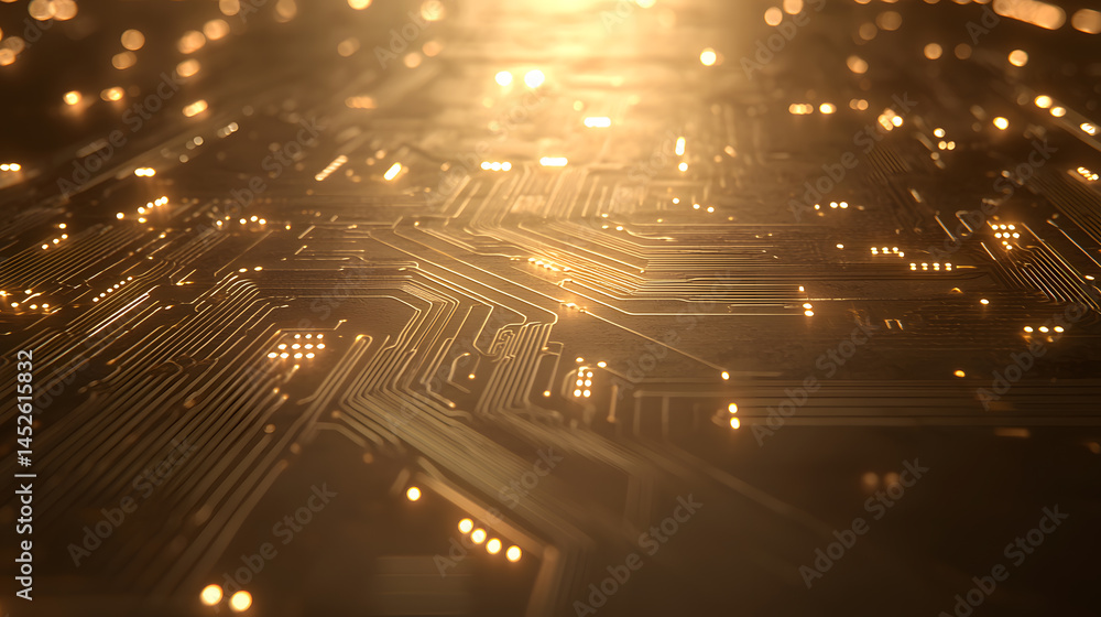 Poster enhancing corporate branding digital workspace high-resolution graphics modern environment tech-insp