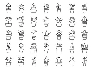 Plant Pot Icon Designs for Every Style.eps