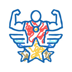 winner champion icon doodle illustration
