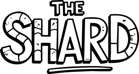 The Shard Logo Black White Design