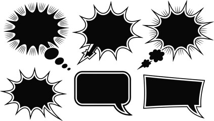 Black Radial Starburst - Graphic Design Element